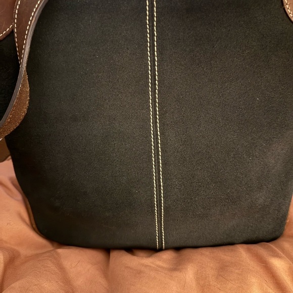 Dooney & Bourke Black and Brown Shoulder Bag - Picture 2 of 7